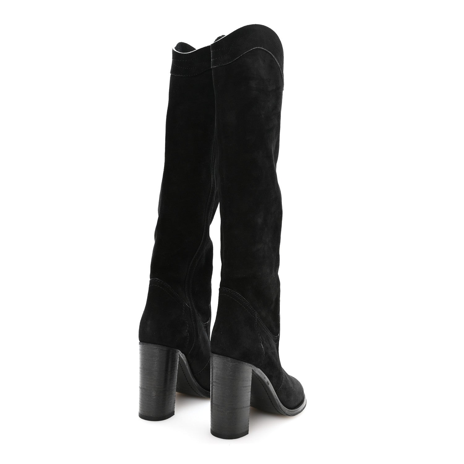 Saint Laurent Kate 105 Western Knee High Boots 38 Black 4 of 7
