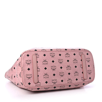 MCM Visetos Medium Anya Shopper Tote Soft Pink 3 of 4