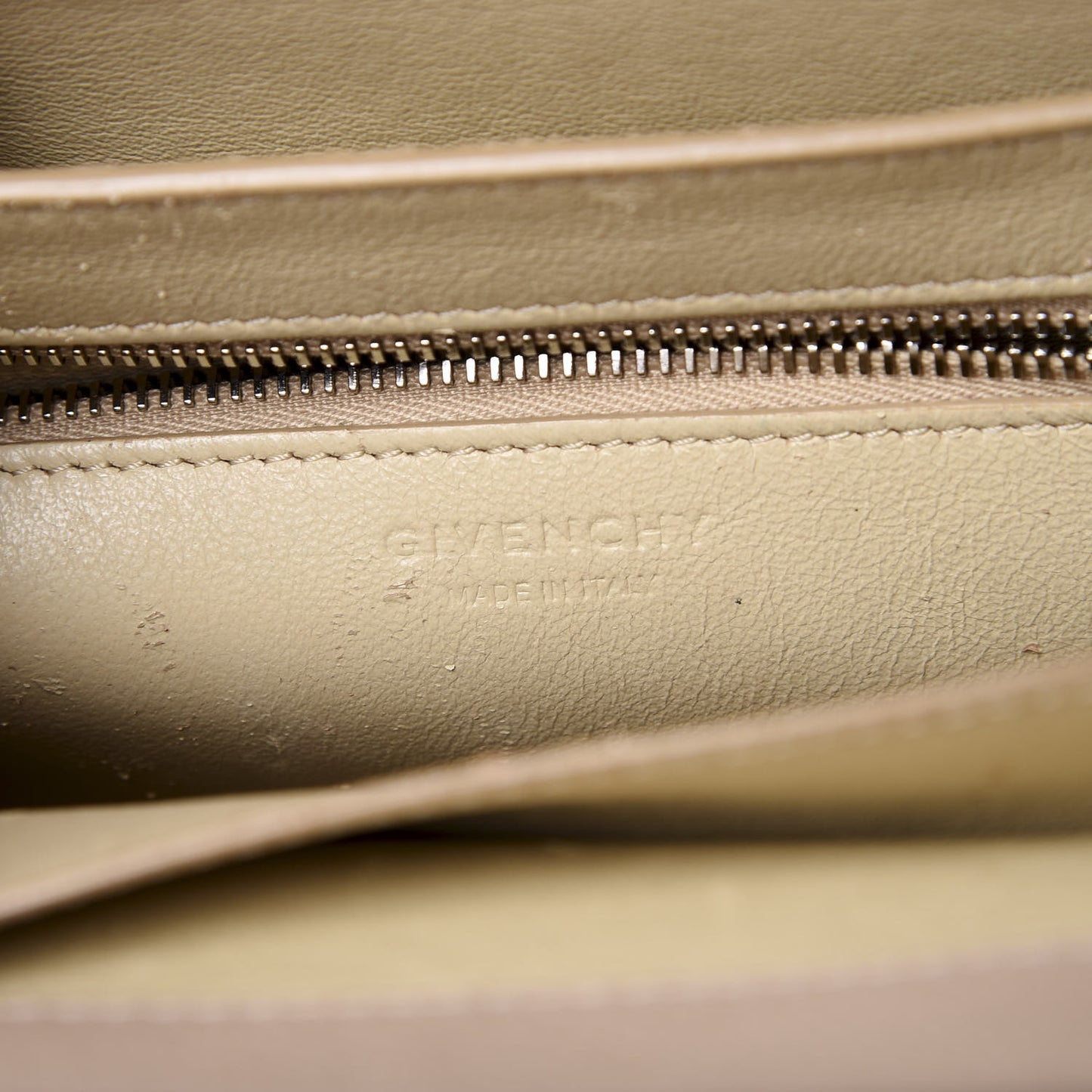 Grained Calfskin Small Horizon Satchel Nude Pink