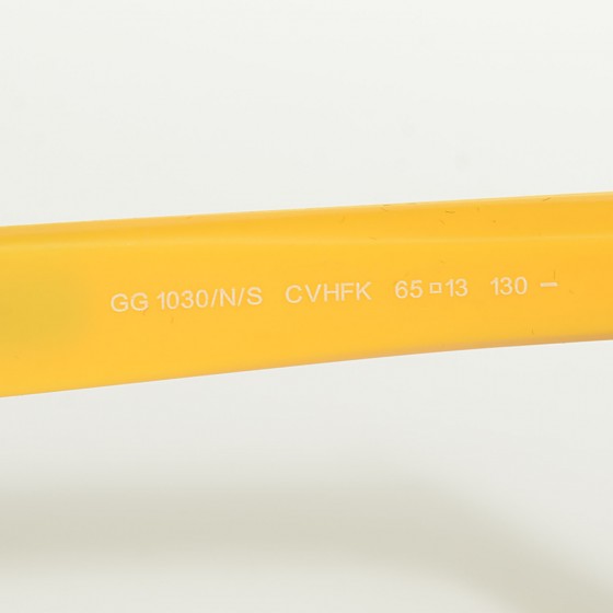 Gucci Rubber Diamante Sunglasses GG 1030/N/S Yellow 6 of 12