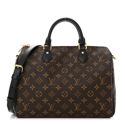 Louis Vuitton Monogram My World Tour Speedy Bandouliere 30 Black 1 of 12