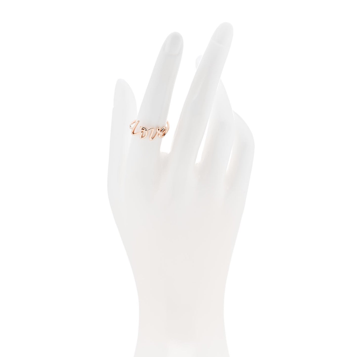 18K Rose Gold Paloma's Graffiti Love Ring 55 7.25