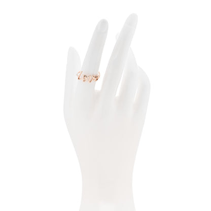 Tiffany 18K Rose Gold Paloma's Graffiti Love Ring 55 7.25 2 of 6