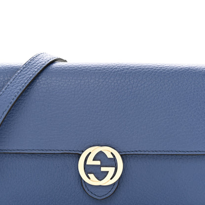 Gucci Dollar Calfskin Interlocking G Chain Wallet Caspian 7 of 10
