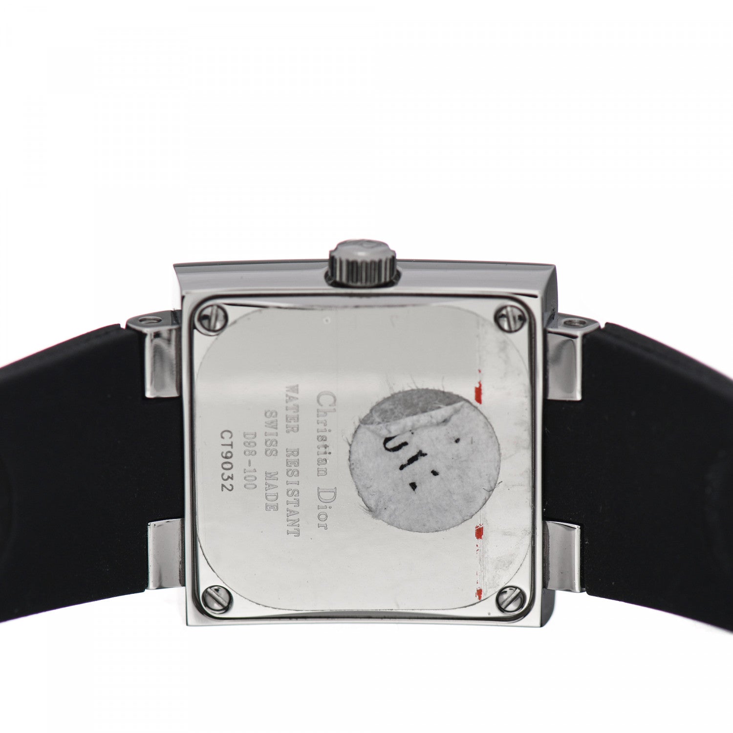 Christian Dior Stainless Steel Rubber 24mm Riva Quartz Watch 4 of 5