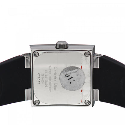 Christian Dior Stainless Steel Rubber 24mm Riva Quartz Watch 4 of 5