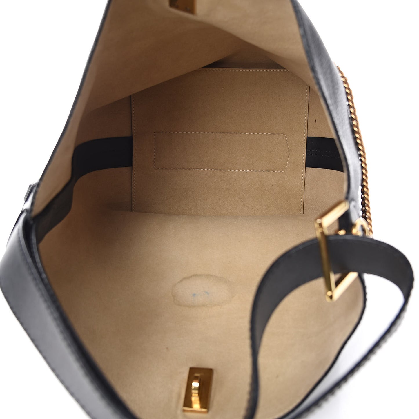 Grained Calfskin GV Bucket Bag Black
