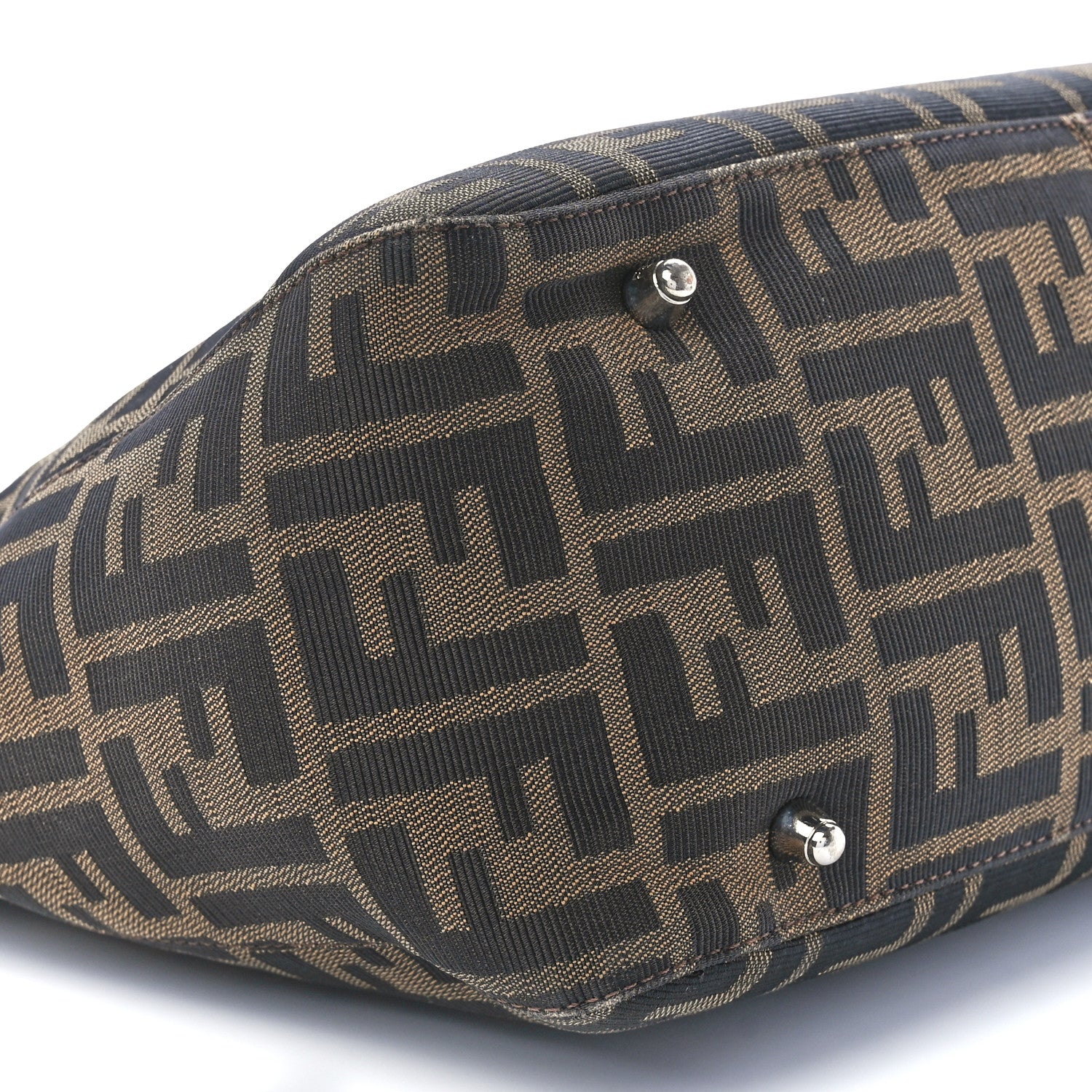 Fendi Zucca Top Handle Tote Tobacco 8 of 9