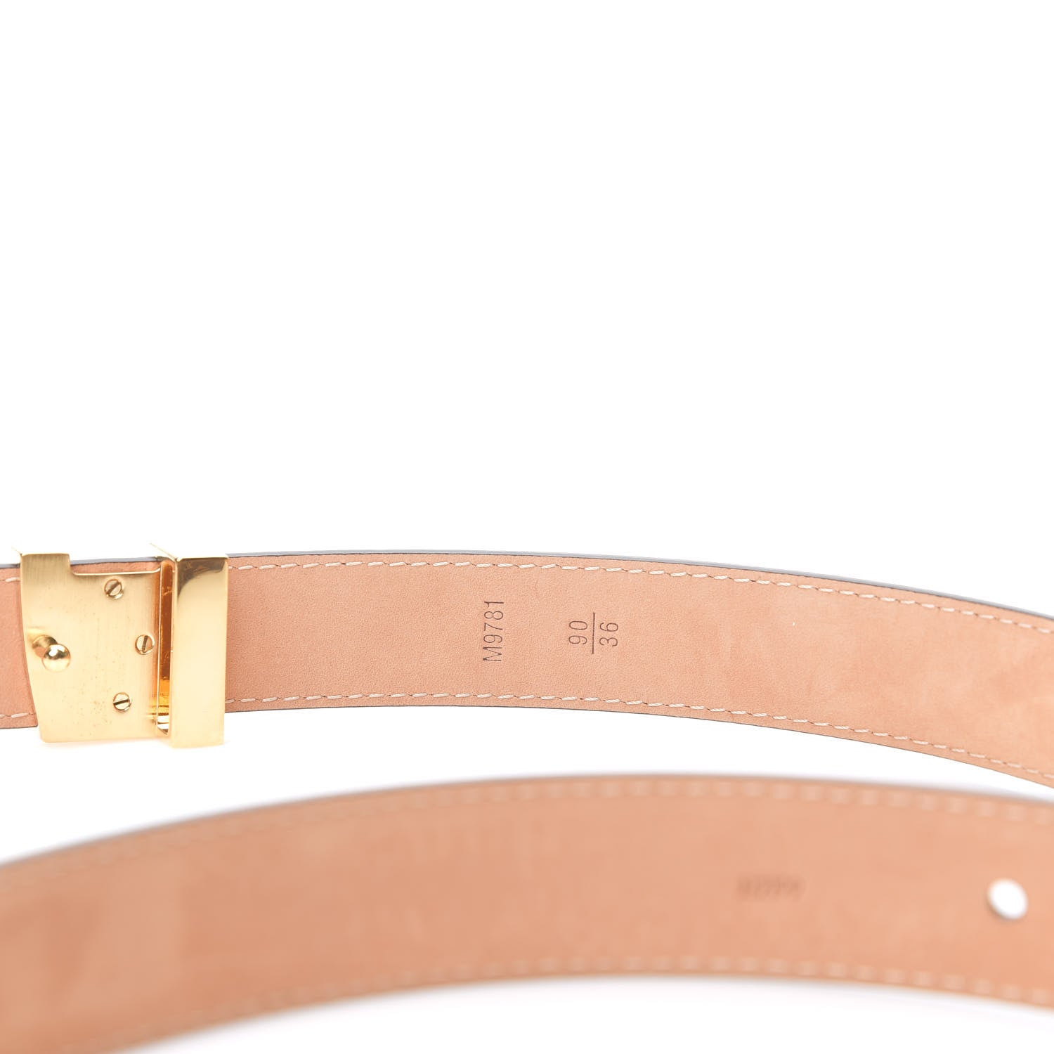 Louis Vuitton Mini Monogram 25mm LV Initiales Belt 90 36 3 of 7