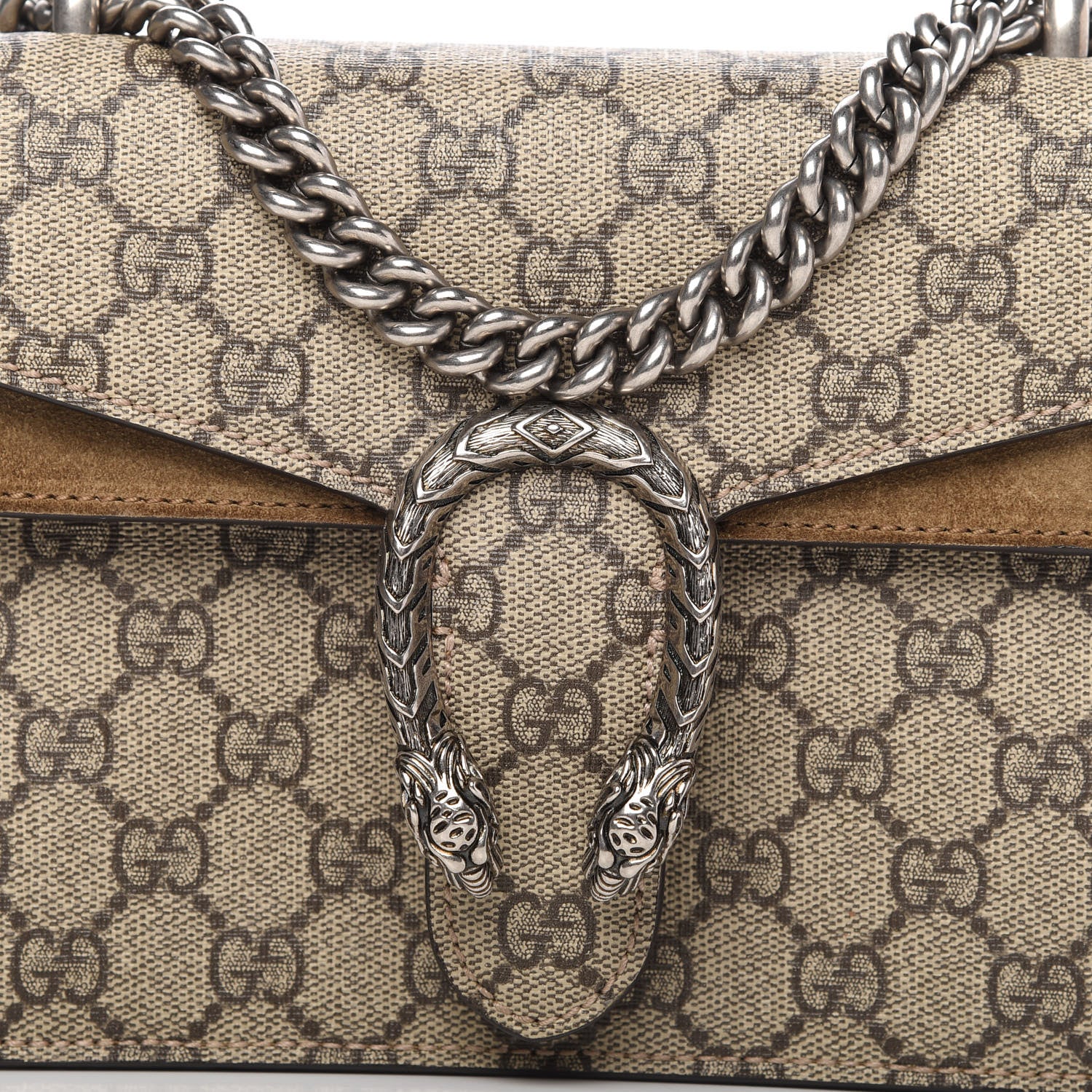 Gucci GG Supreme Monogram Mini Dionysus Shoulder Bag Taupe 10 of 13