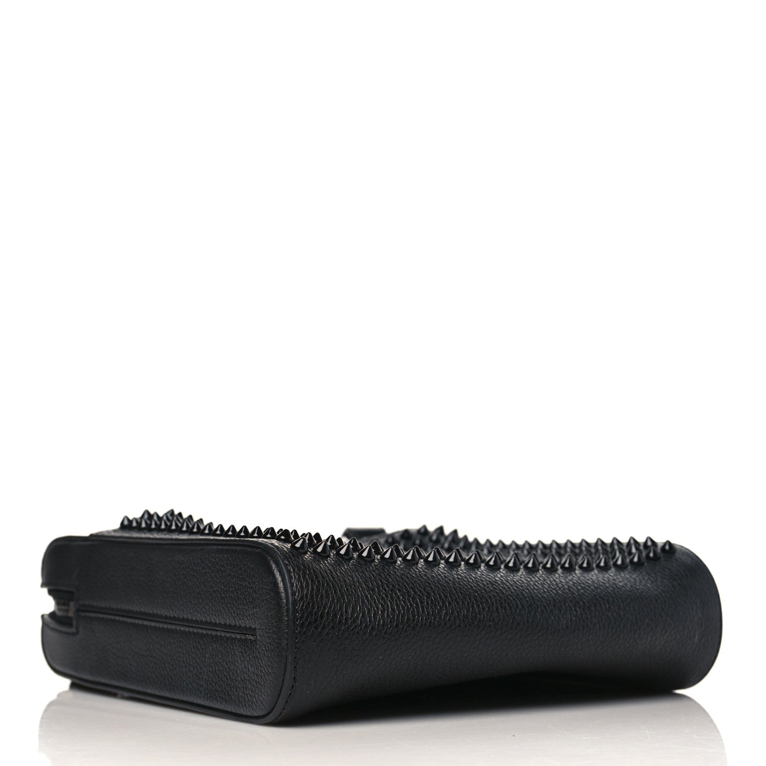 Christian Louboutin Calfskin Spikes Benech Reporter Messenger Black 4 of 9