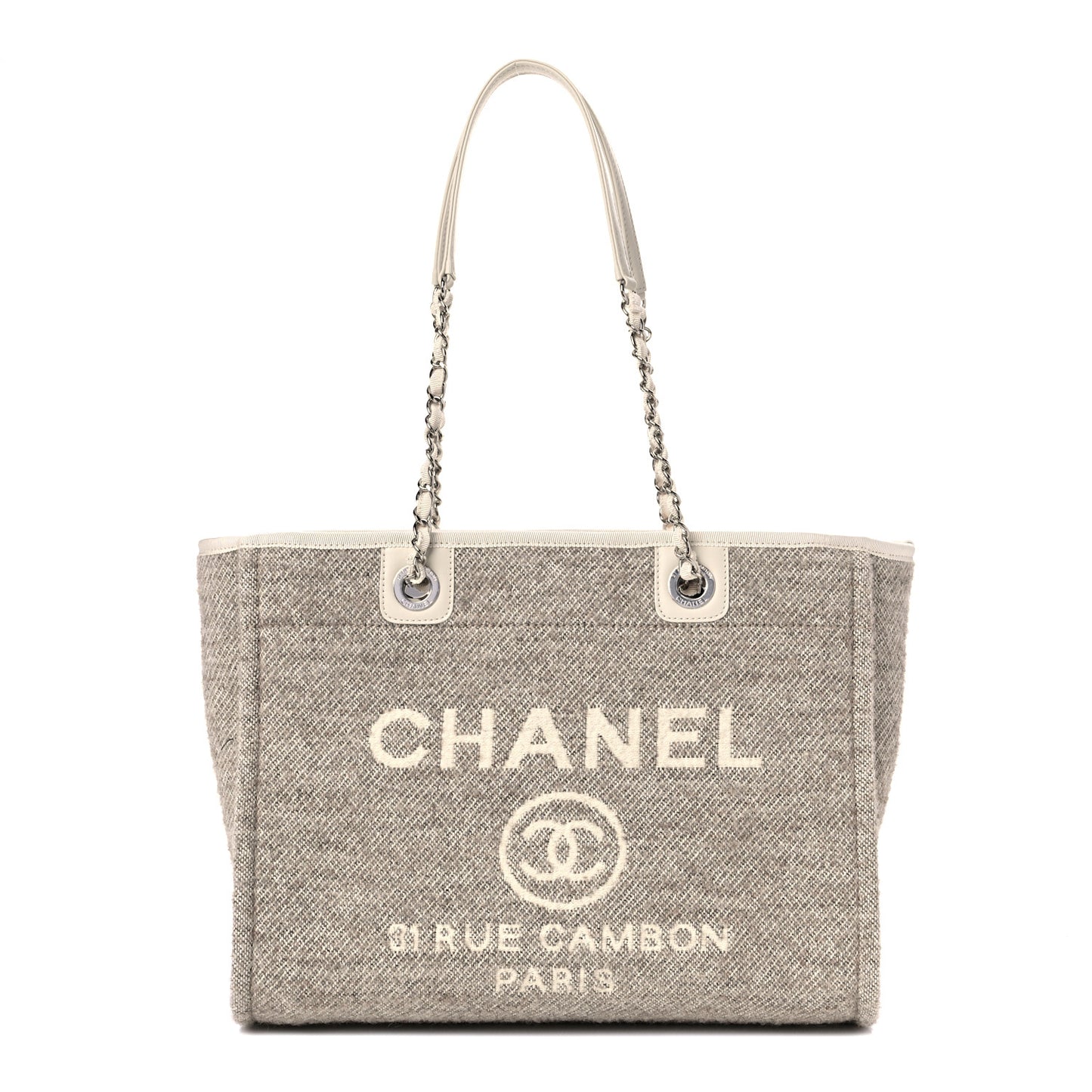 Mixed Fibers Small Deauville Tote Light Grey