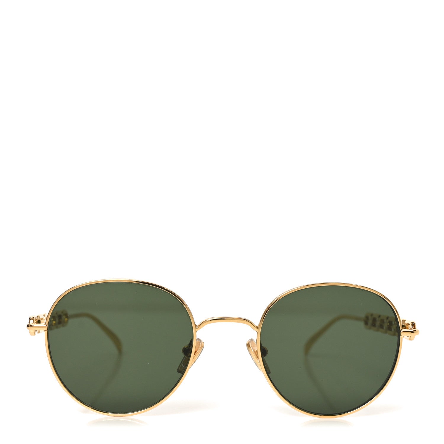Louis Vuitton Metal My LV Chain Round Sunglasses Z2475U Gold 2 of 8