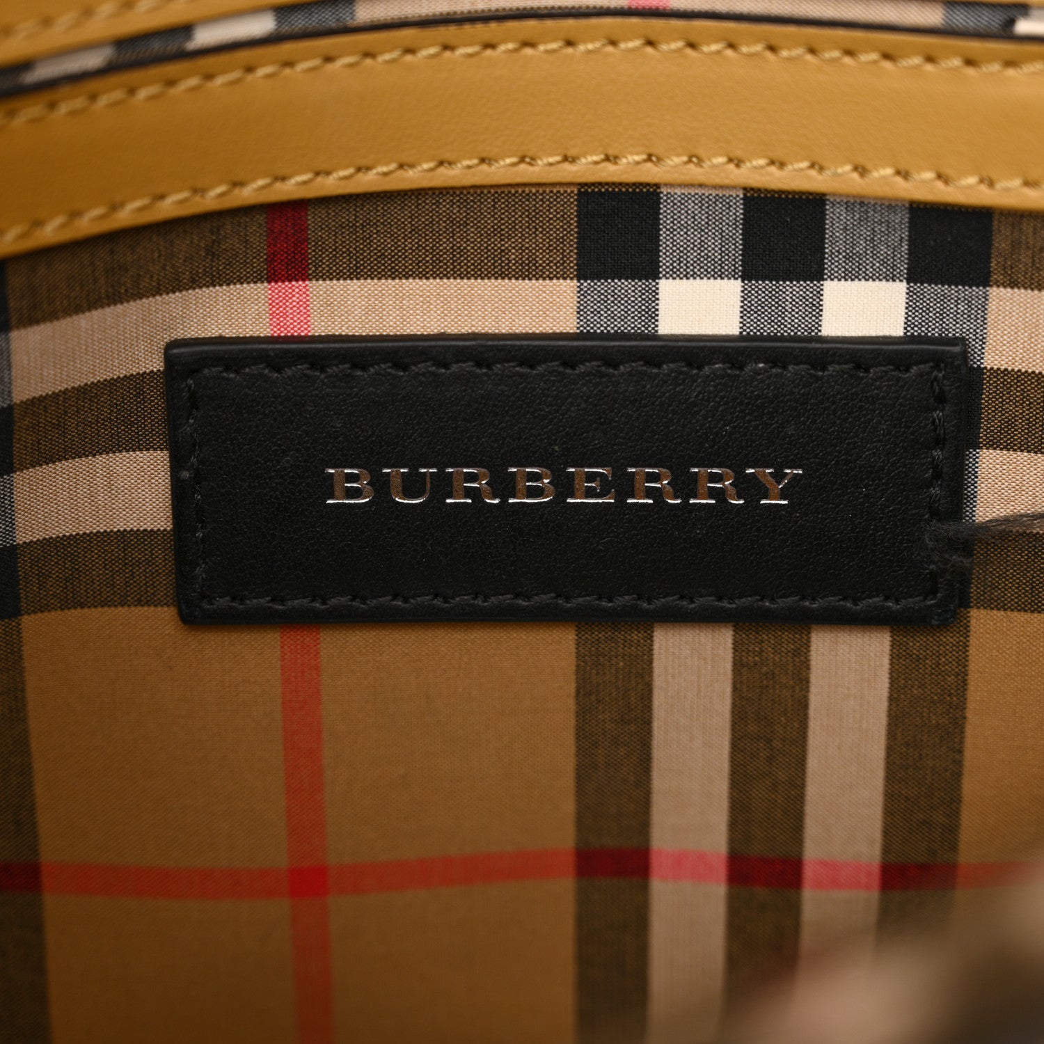 Burberry Derby Calfskin Bi-Color Small Macken Crossbody Bag Limestone Cornflower Yellow 6 of 16