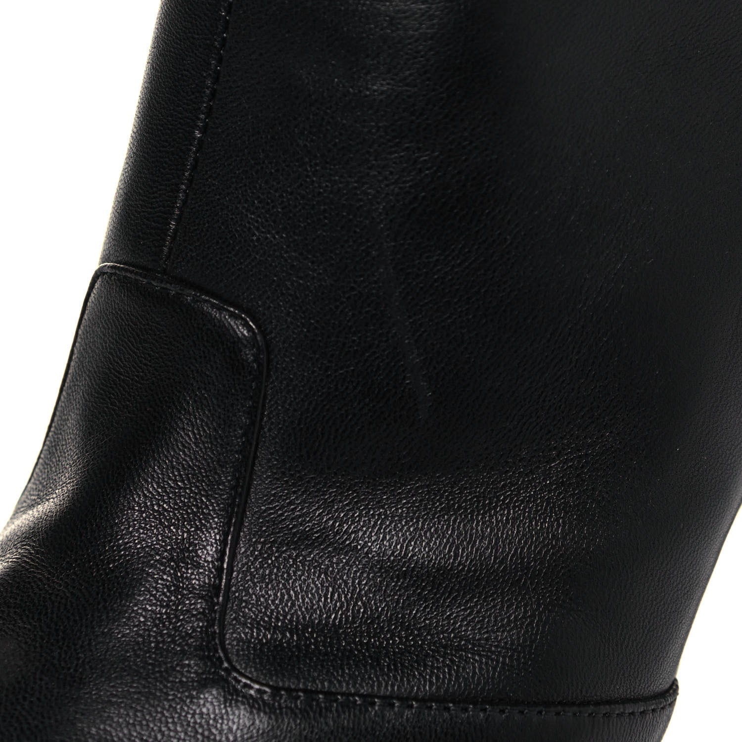 Chanel Lambskin Patent CC Cap Toe Platform Ankle Boots 39 Black 8 of 10