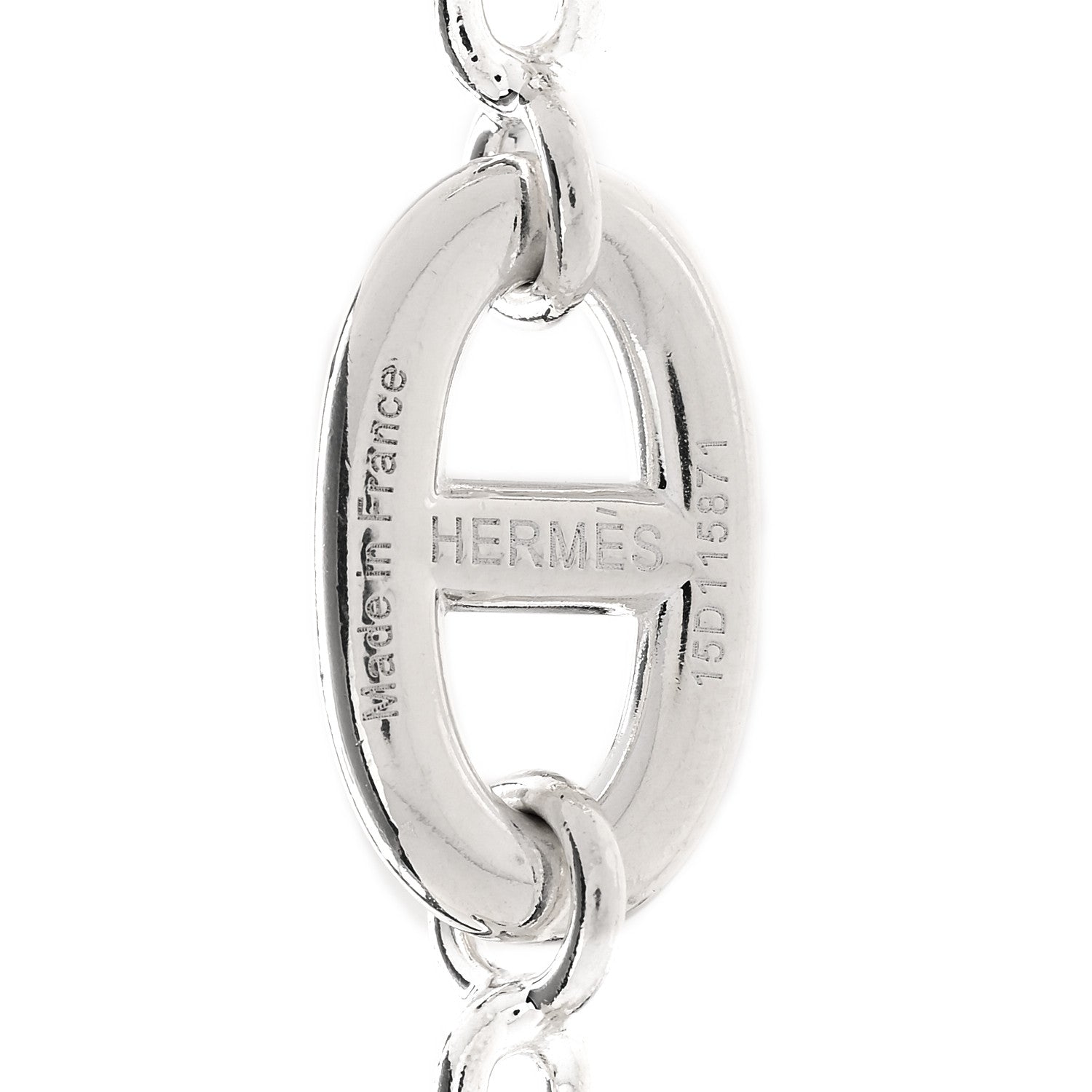 Hermes Sterling Silver Farandole Necklace 160 4 of 7