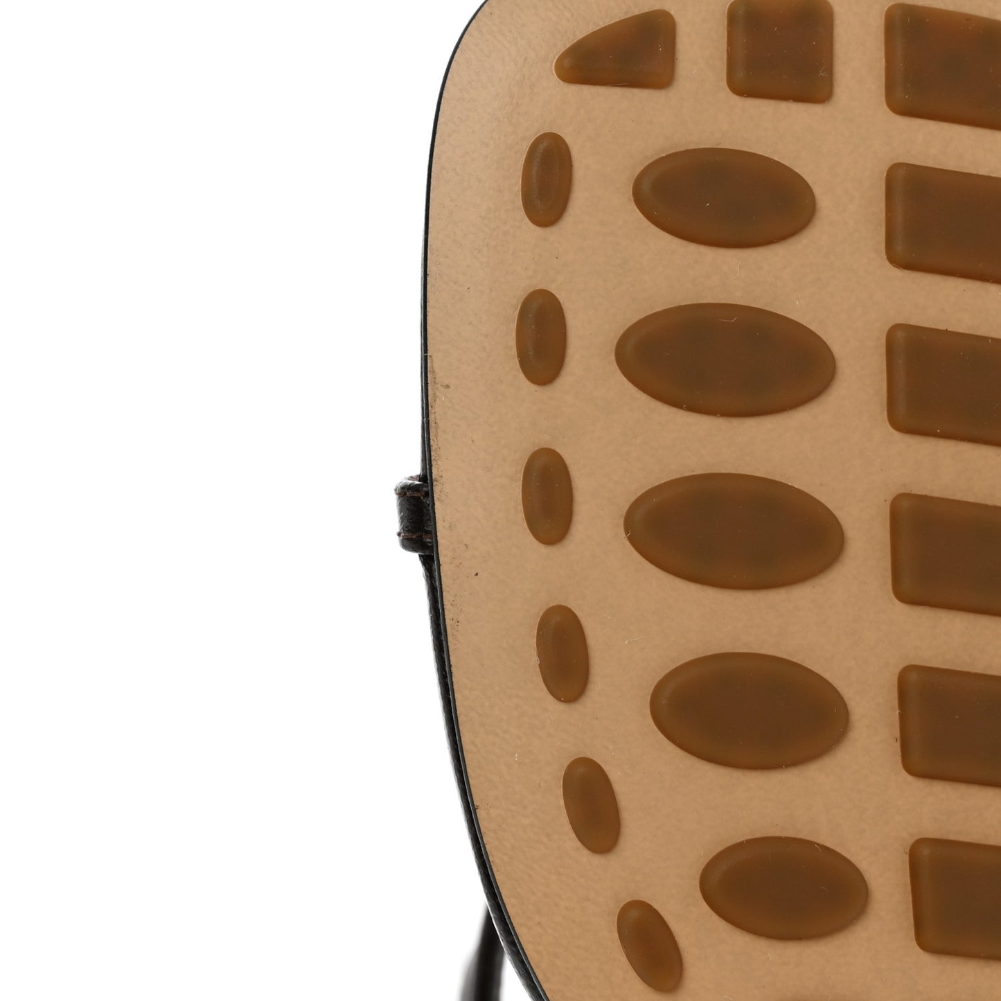 Crush Calfskin The Line 90mm Sandals 38 Chocolate Spread