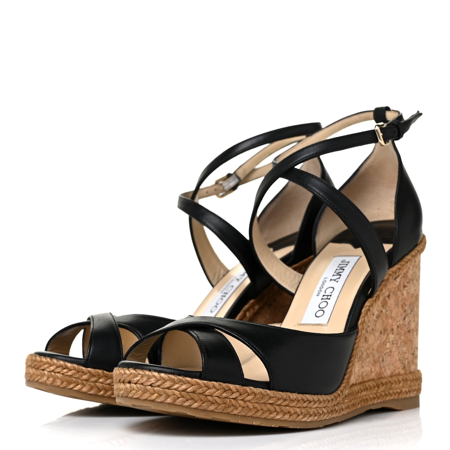 Nappa Rope Cork Alanah 105 Wedge 38.5 Black