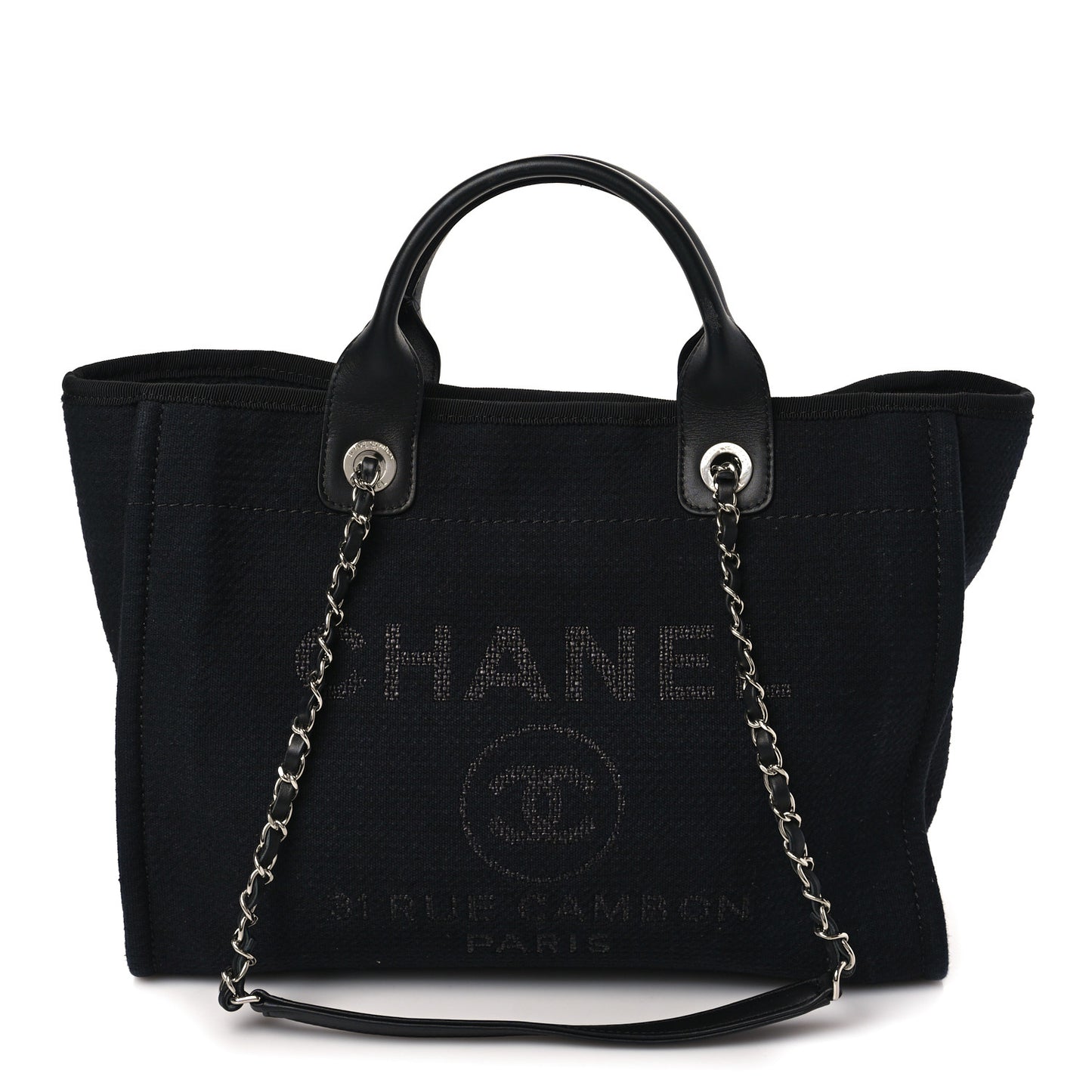 Mixed Fibers Small Deauville Tote Black