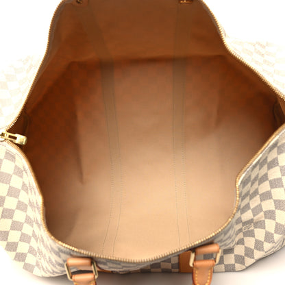 Louis Vuitton Damier Azur Keepall Bandouliere 55 4 of 11