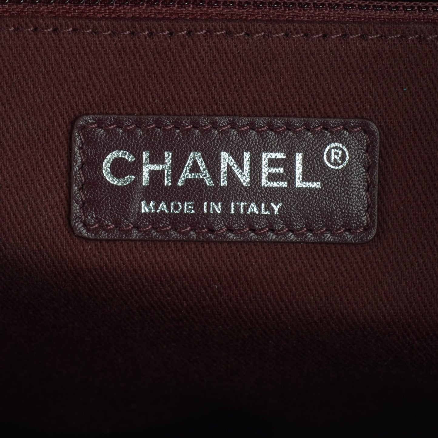 Goatskin Quilted Tote Light Burgundy