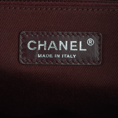 Chanel Goatskin Quilted Tote Light Burgundy 7 of 9