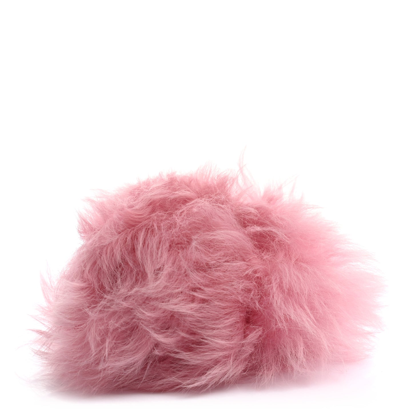 Shearling Lambskin CC Hook Card Holder Pink
