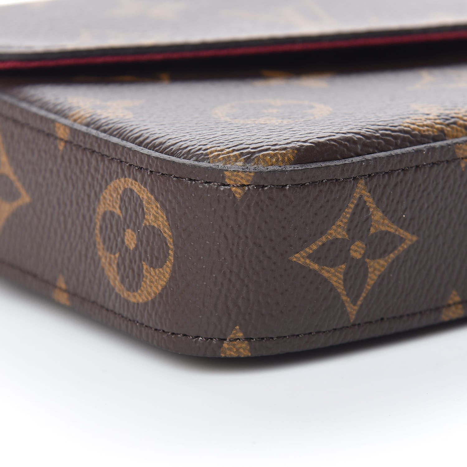 Louis Vuitton Monogram Pochette Felicie Chain Wallet Fuchsia 12 of 14