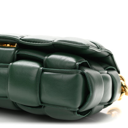 Bottega Veneta Lambskin Maxi Intreccio Padded Chain Cassette Crossbody Bag Raintree 10 of 10