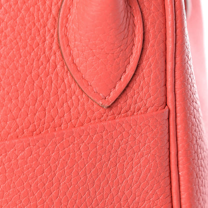 Hermes Taurillon Clemence Lindy 30 Rose Jaipur 13 of 14