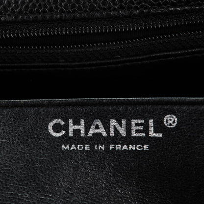 Chanel Caviar Quilted Jumbo Single Flap Black 7 of 9