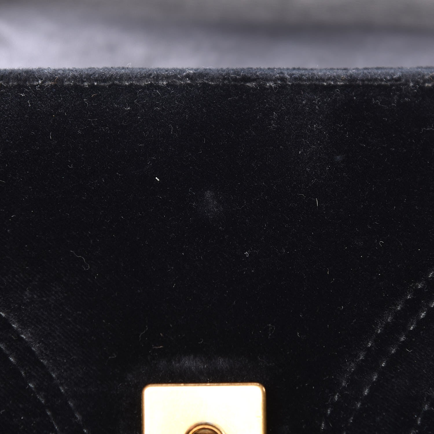Gucci Velvet Matelasse Mini GG Marmont Shoulder Bag Black 9 of 15
