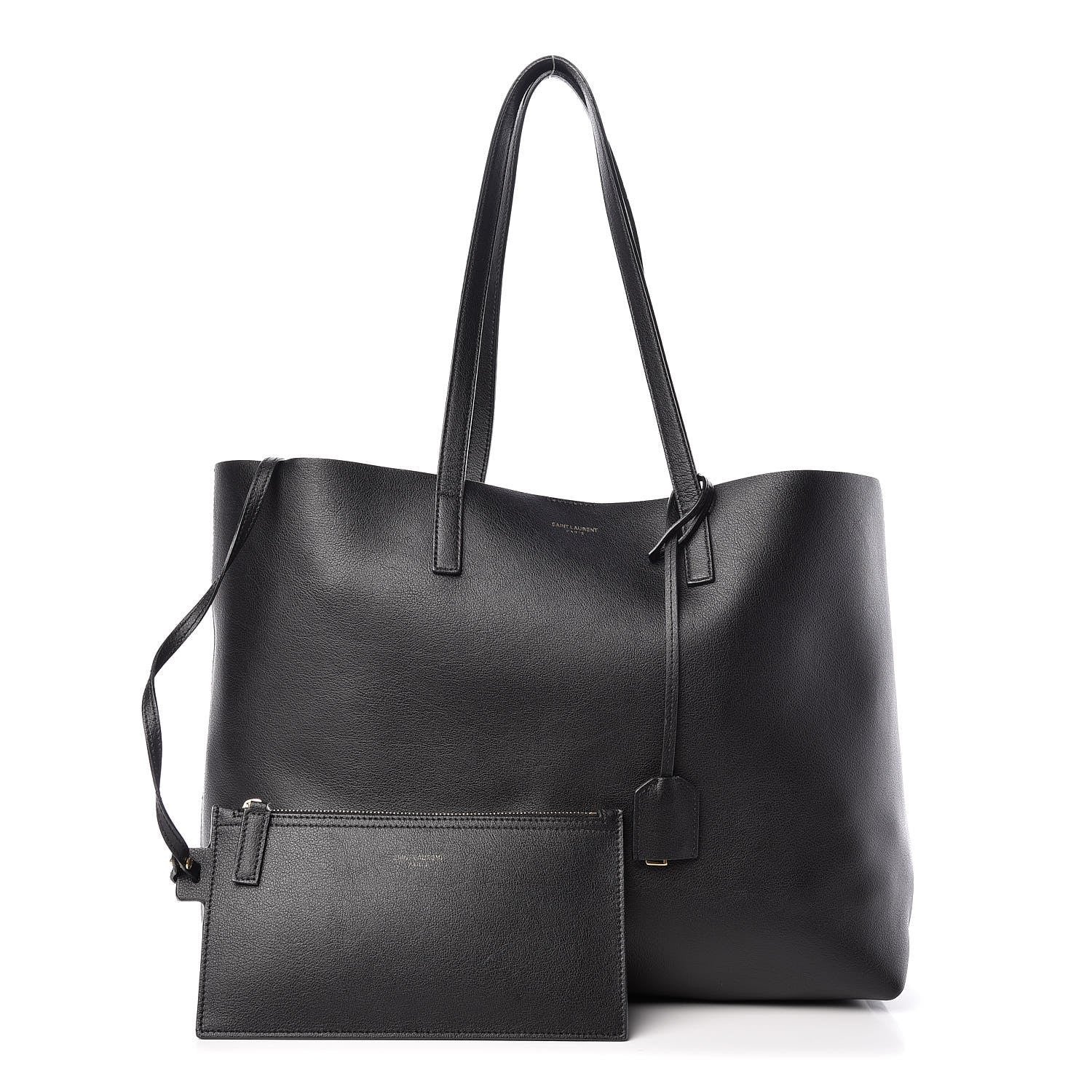 Saint Laurent Calfskin Large Shopping Tote Black 1 of 13
