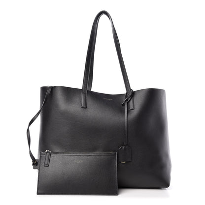 Saint Laurent Calfskin Large Shopping Tote Black 1 of 13