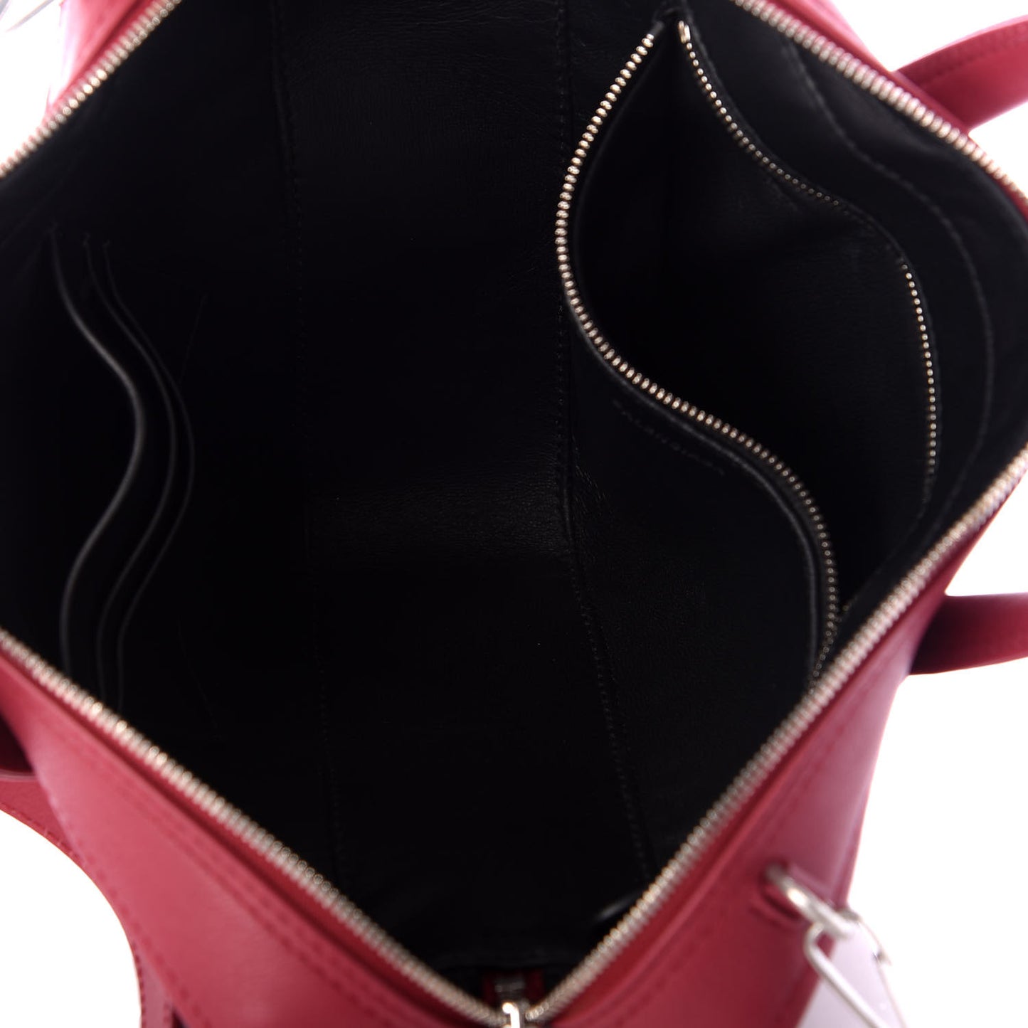 Shiny Day Calfskin XS Triangle Chain Duffle Rouge Grenat