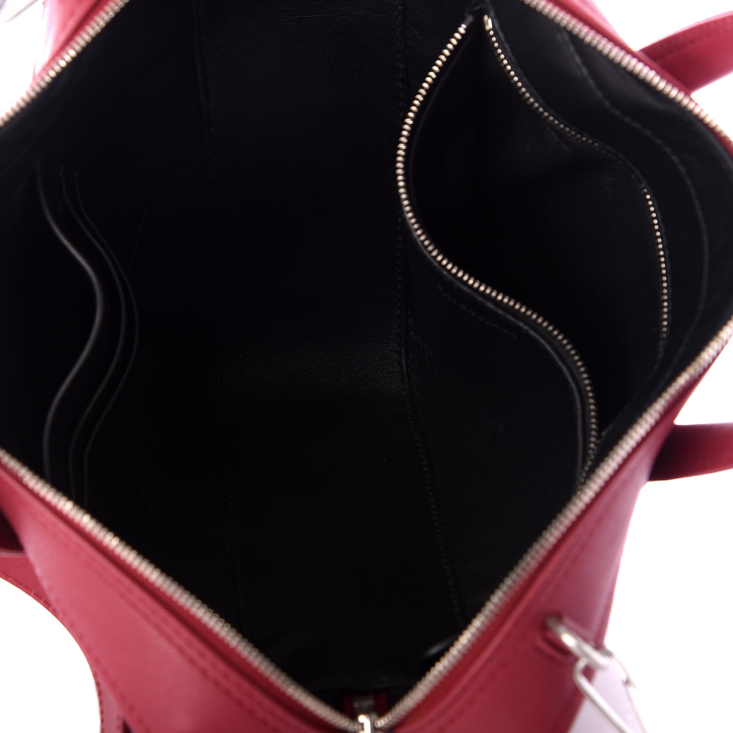 Balenciaga Shiny Day Calfskin XS Triangle Chain Duffle Rouge Grenat 5 of 9