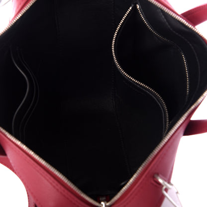 Balenciaga Shiny Day Calfskin XS Triangle Chain Duffle Rouge Grenat 5 of 9