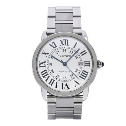 Cartier Stainless Steel 42mm Ronde Solo Automatic Watch 1 of 7