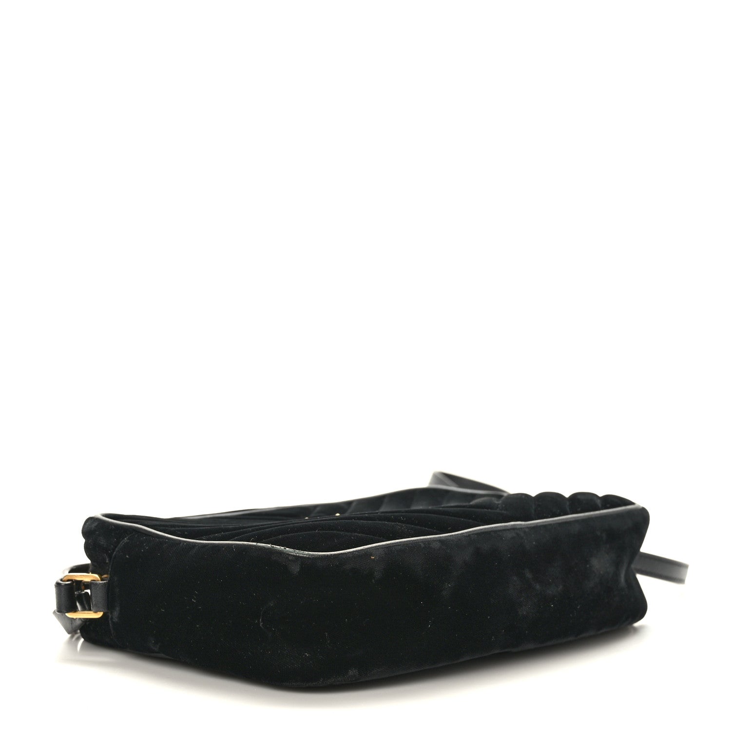 Saint Laurent Velvet Matelasse Monogram Lou Camera Bag Black 4 of 9