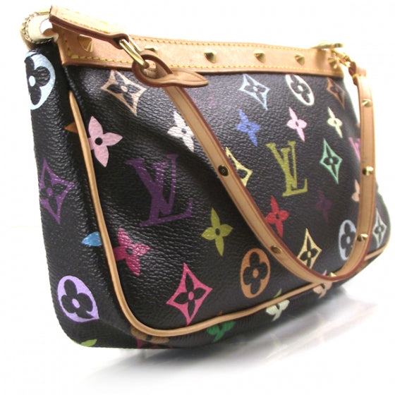 Monogram Multicolor Pochette Accessories Black