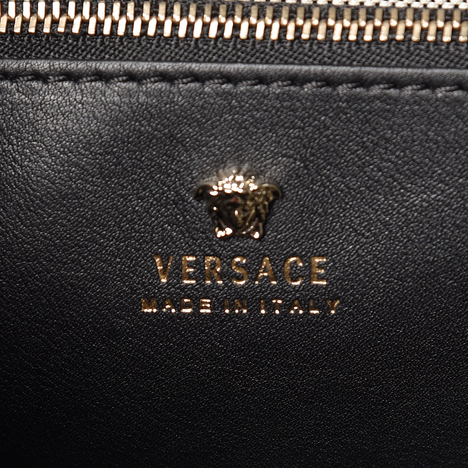 Versace Calfskin Medium Palazzo Empire Bag Black 6 of 9