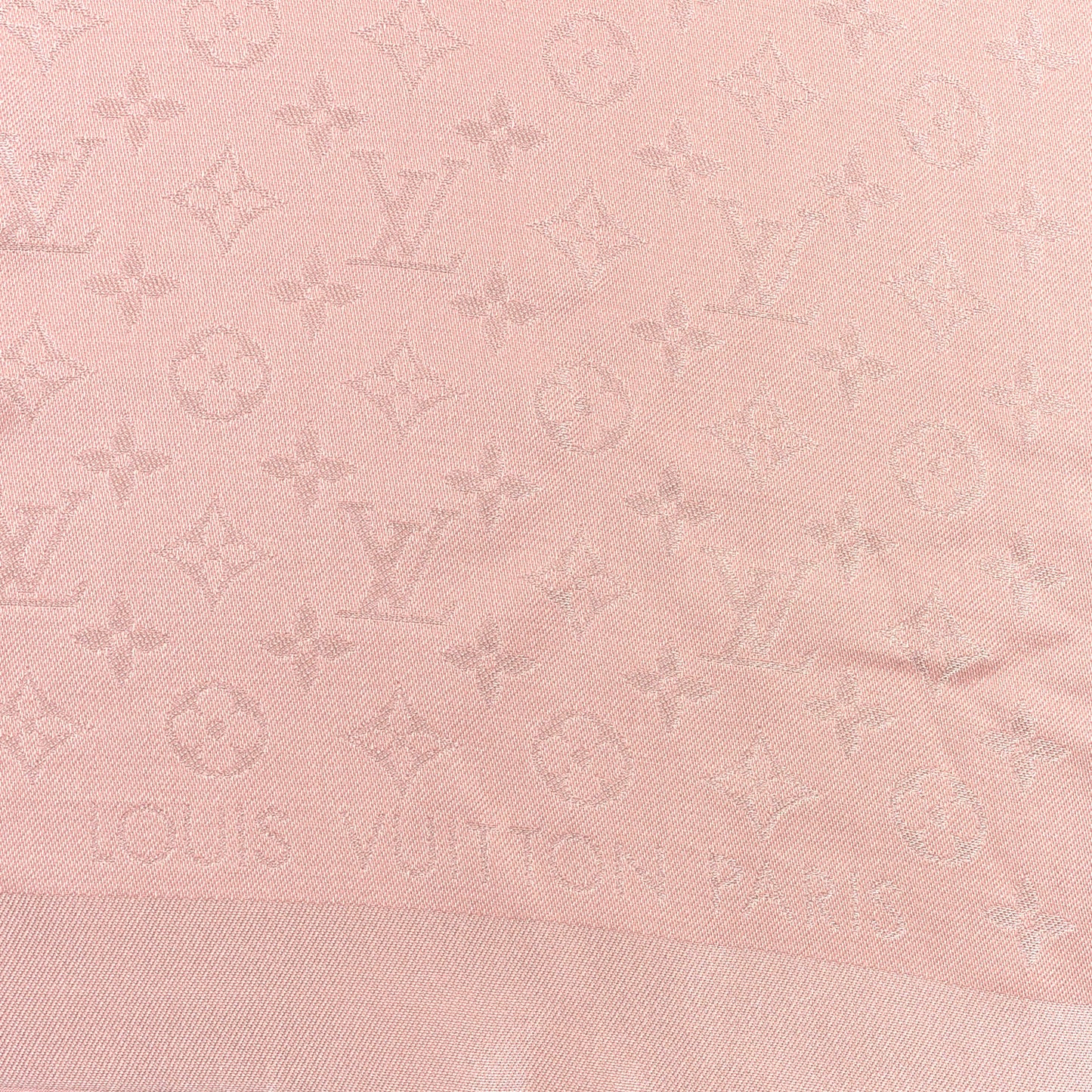 Silk Lurex Wool Monogram Shine Shawl Rose Velours
