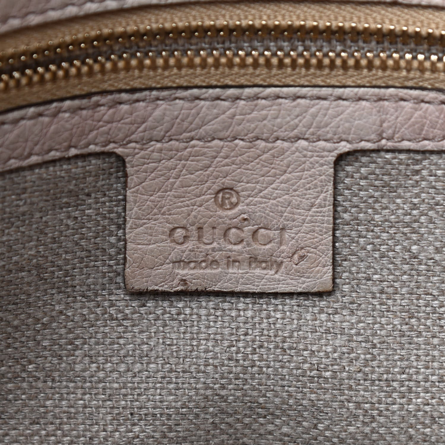 Gucci Ostrich Medium Britt Tote Beige 5 of 8