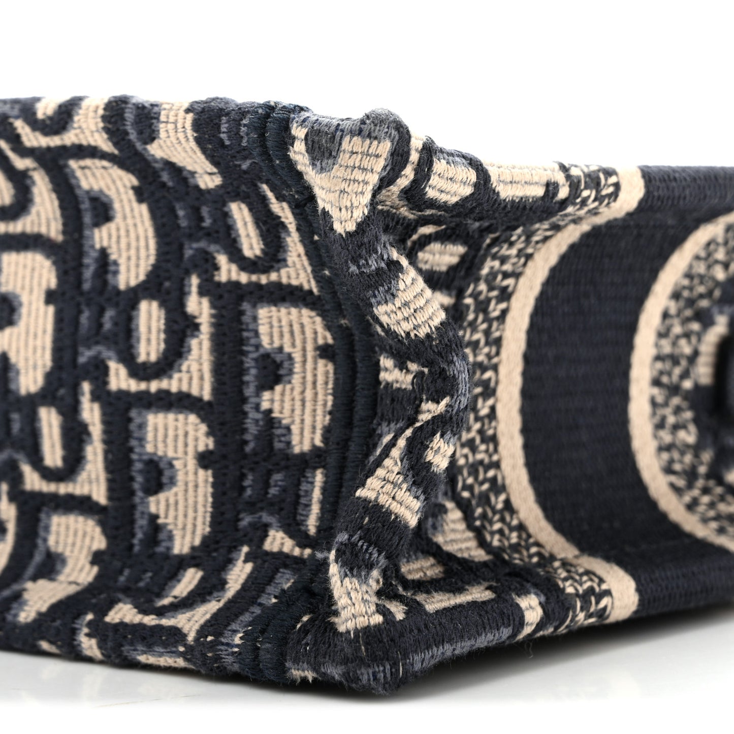 Oblique Mini Book Tote With Strap Blue Multicolor