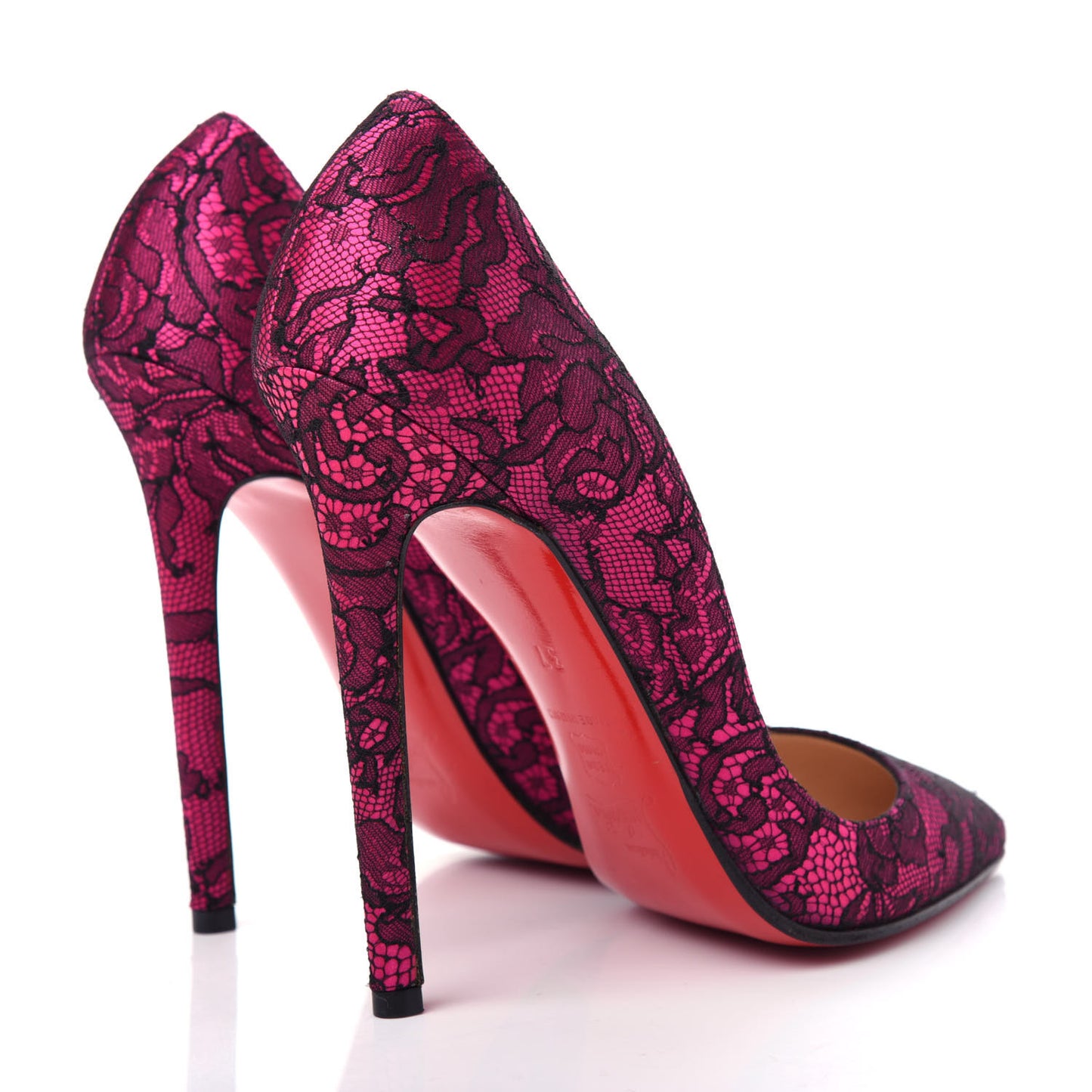 Lace Pigalle Follies 120 Pumps 37 Fuchsia