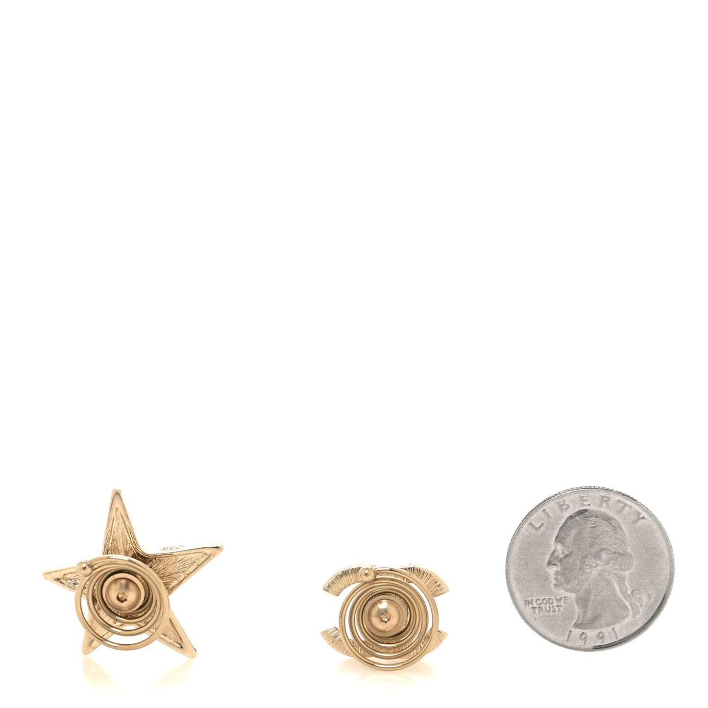Crystal CC Star Hair Accessory Set Gold