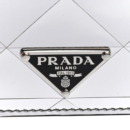 Prada Spazzolato Triangle Patterned Card Holder Argento 5 of 7