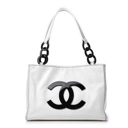 Chanel Caviar Bekko Chain Tote White 1 of 14