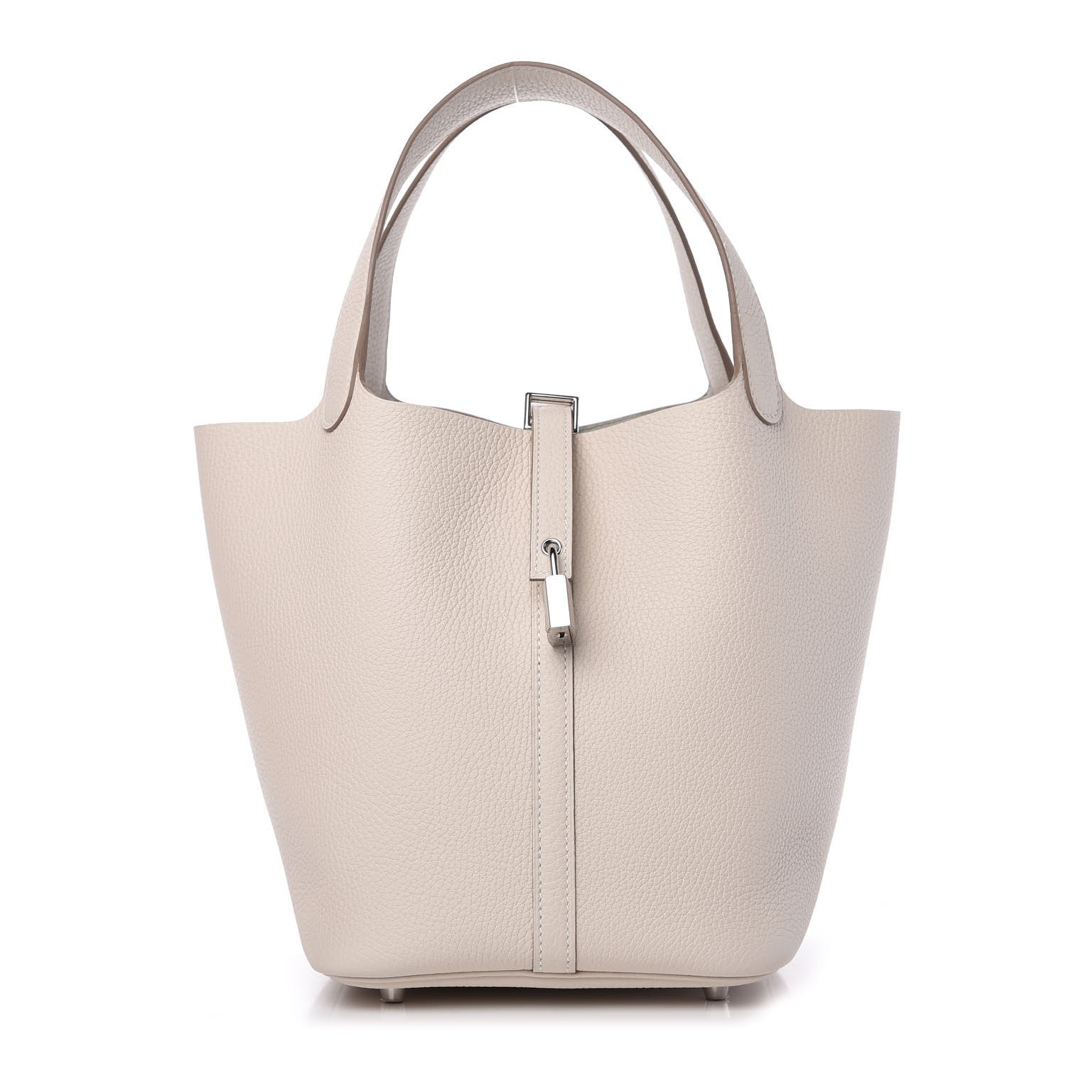 Hermes Taurillon Clemence Picotin Lock 22 MM Craie 1 of 10