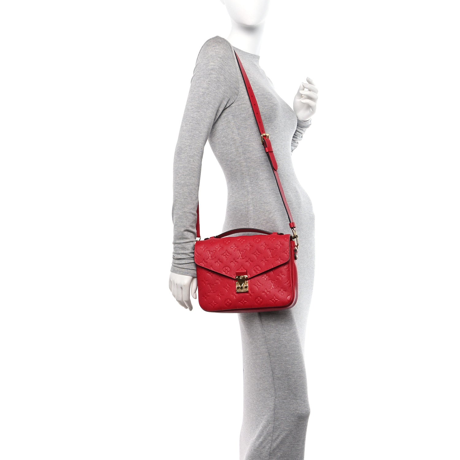 Louis Vuitton Empreinte Pochette Metis Cherry 2 of 9